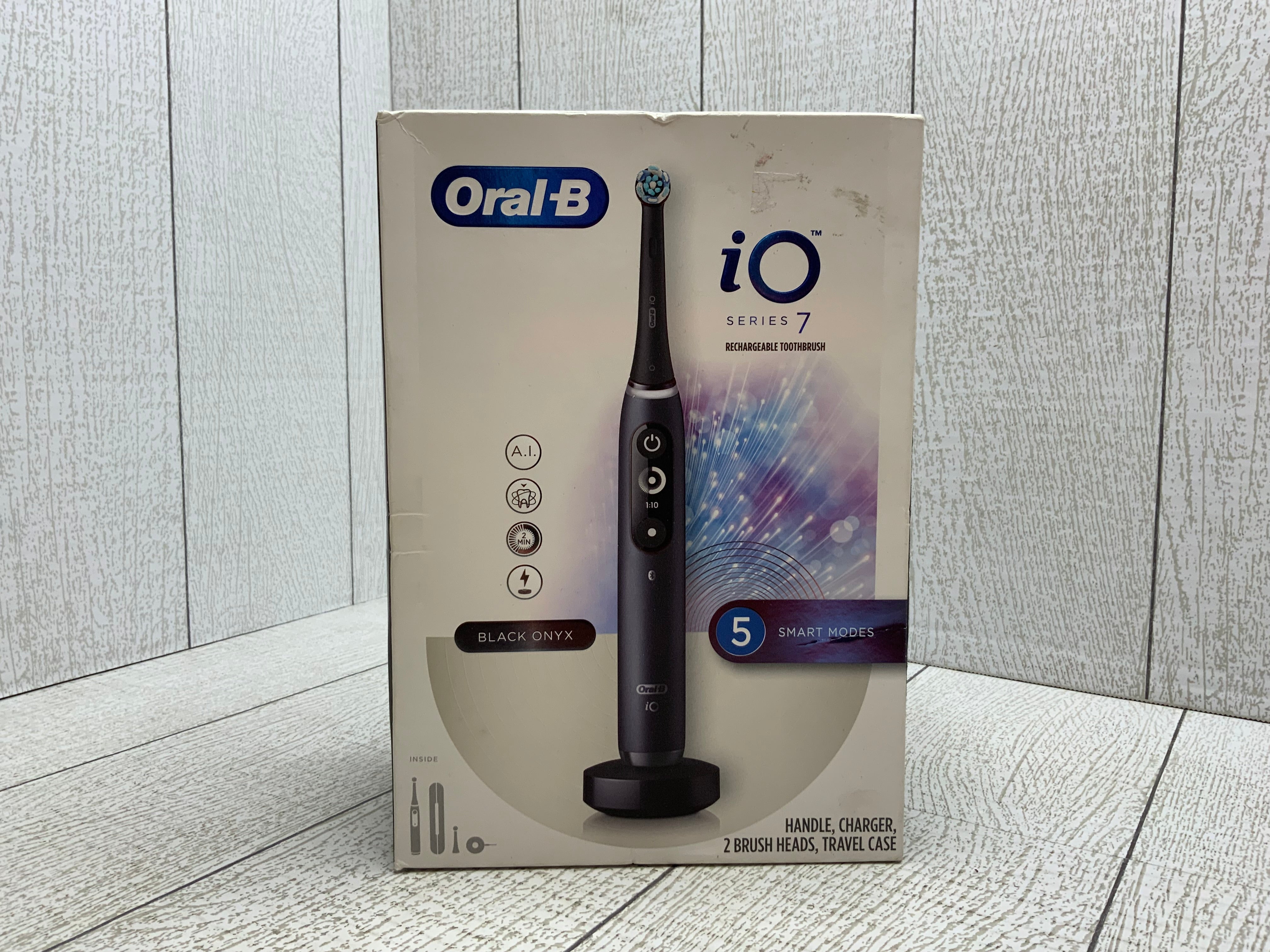 Oral-B iO Series 7 Electric Toothbrush with 1 Replacement Brush Head, Black Onyx (8030885904622)